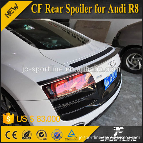 Auto Small Carbon Fiber Rear Spoiler for Audi R8 V8 V10
